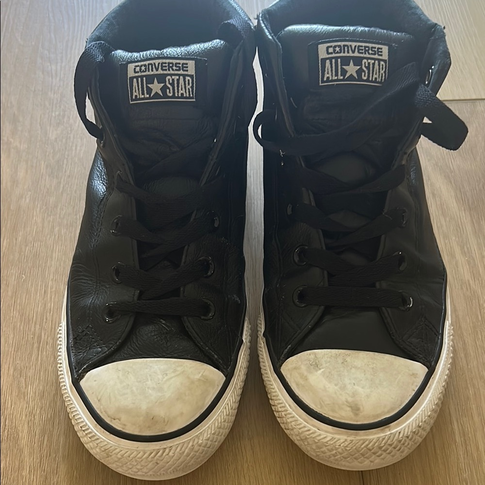 Converse Black High-Top Sneakers with Canvas Upper